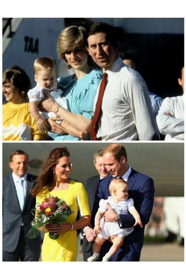 Charles and Diana were met with some controversy when they took their infant on an official tour of New Zealand and Australia, but William and Kate imitated the trip with their own son.