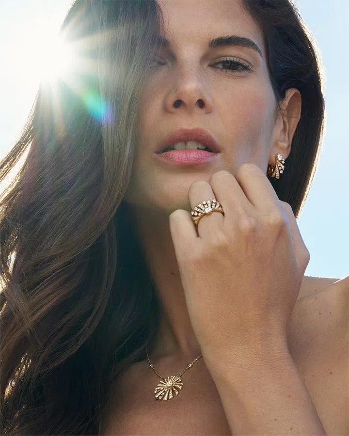 best high jewellery collections of 2026 | model wearing fred soleil dor sunrise collection