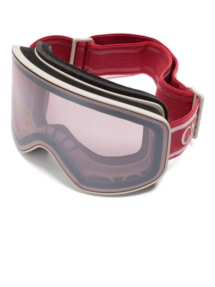 Chloe Fusalp Farfetch goggles pink red strap winter ski essentials