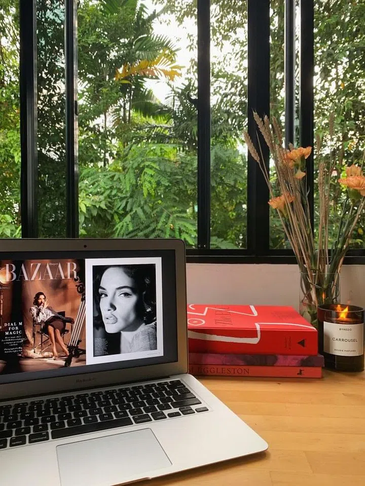 Staring out at the greens is a great help with writer’s block and a delicious scent makes WFH a lot more pleasant.