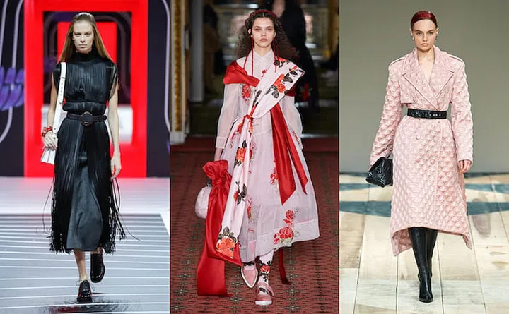 From left: Prada, Simone Rocha and Alexander McQueen