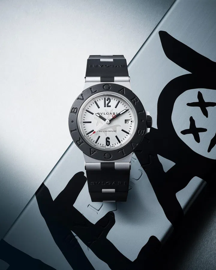 Bvlgari Aluminium Steve Aoki special edition watch. Photo: Courtesy
