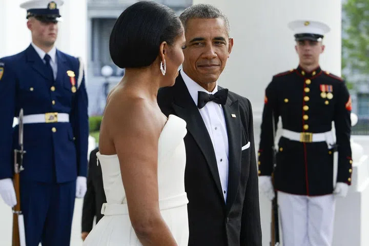 Find yourself someone who looks at you like the President looks at Michelle Obama.