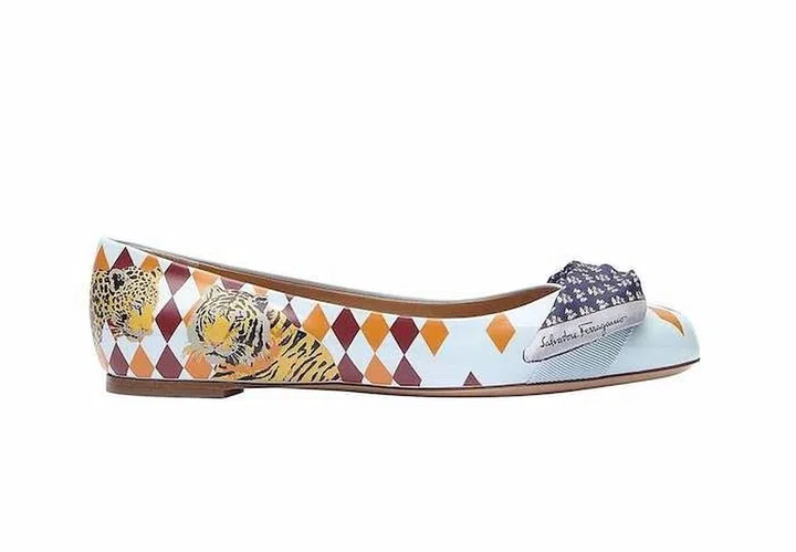 Varina Upcycled Ballerina Shoes, $1,220, Salvatore Ferragamo at Farfetch