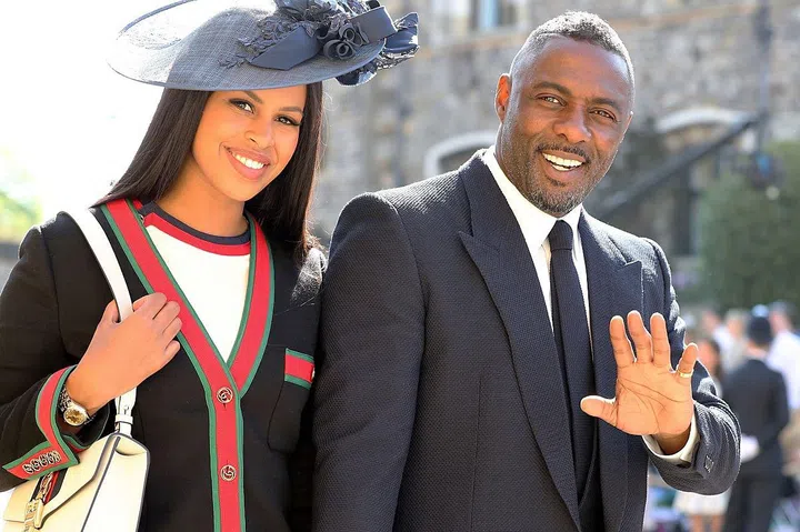 Idris Elba and Sabrina Dhowre 