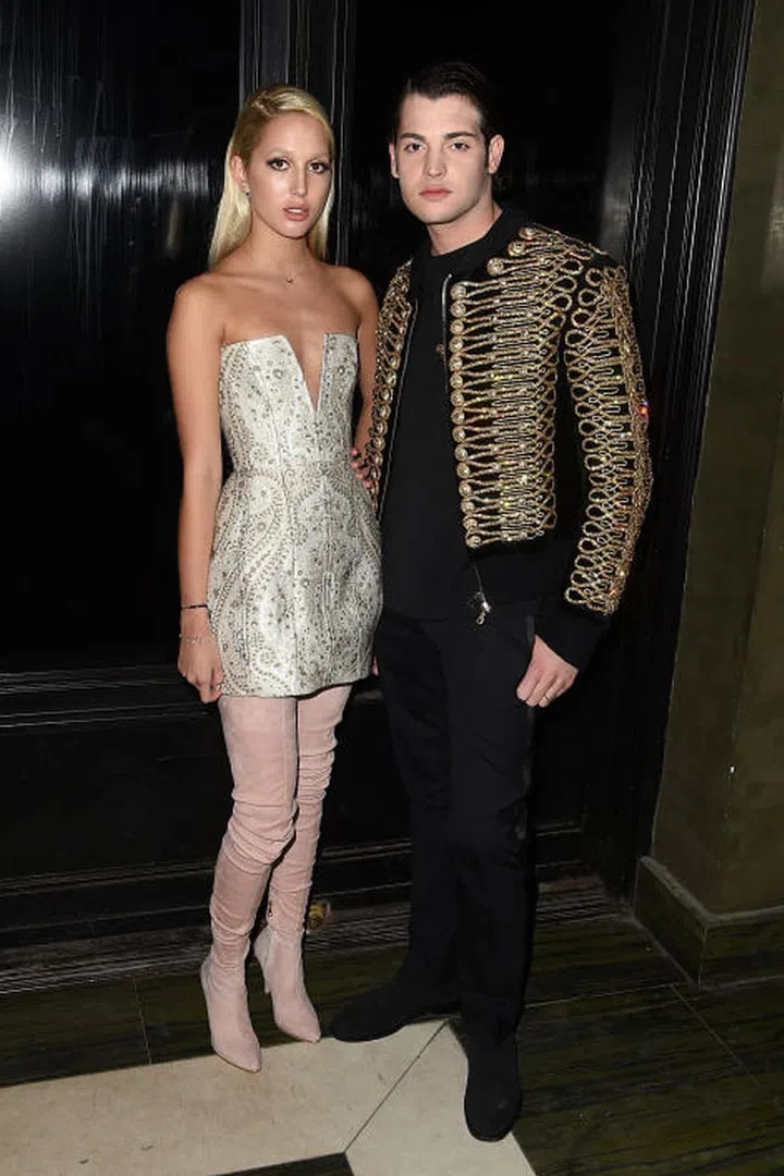 Princess Maria-Olympia of Greece and Peter Brant Jr. in Balmain
Photo: Getty