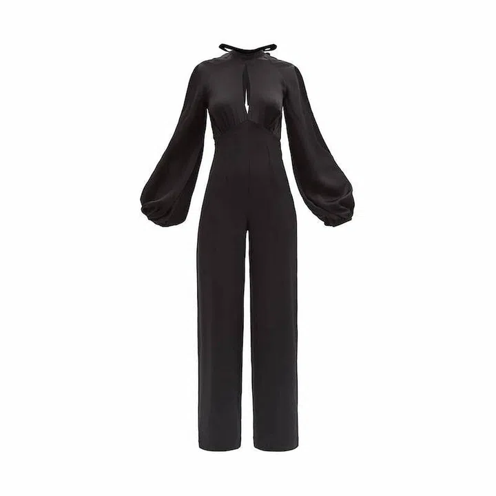 Huston Backless Balloon-Sleeve Crepe Jumpsuit, $1,457, Taller Marmo at Matchesfashion
