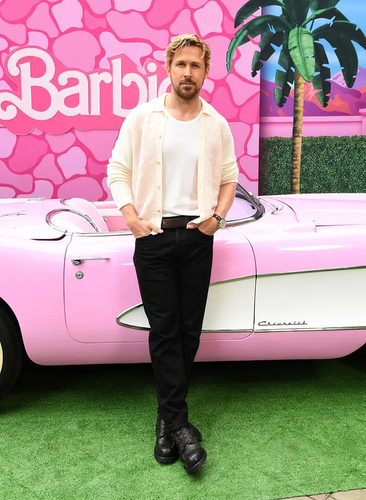 LOS ANGELES, CALIFORNIA - JUNE 25: Ryan Gosling attends the press junket and photo call For "Barbie" at Four Seasons Hotel Los Angeles at Beverly Hills on June 25, 2023 in Los Angeles, California. (Photo by Jon Kopaloff/Getty Images)