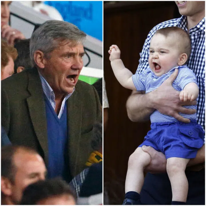 Whether over a rugby match or Australian animals, Prince George and his grandfather have yelling down pat.
