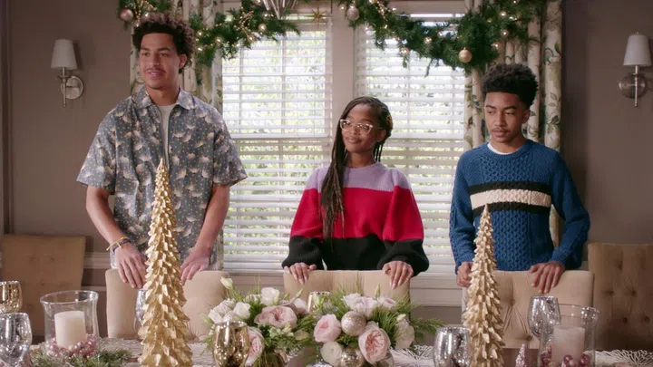 Marcus Scribner as Andre Johnson Jr., Marsai Martin as Diane Johnson and Miles Brown as Jack Johnson. Photo: Courtesy