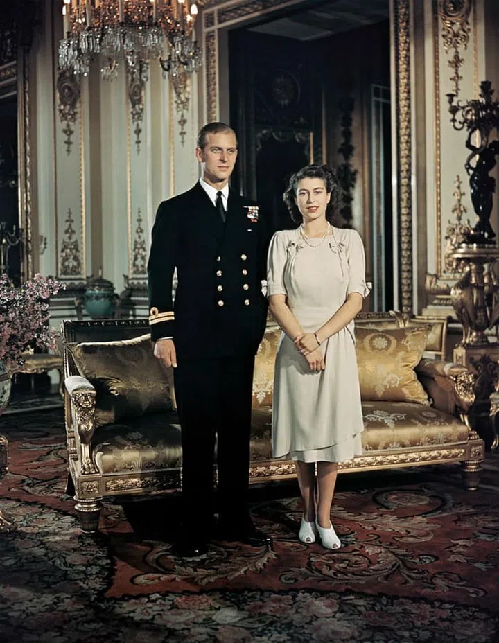 Prince Phillip and Queen Elizabeth in 1947.
 Photo: Getty