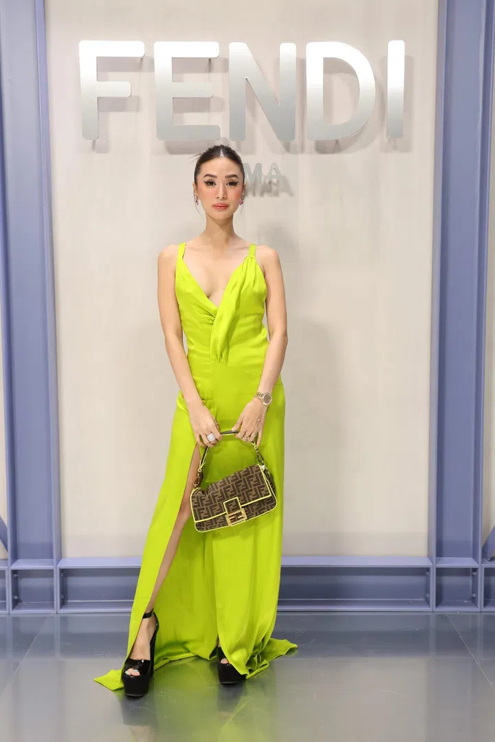 MILAN, ITALY - SEPTEMBER 21: Heart Evangelista attends the Fendi Spring Summer 2023 Show during Milan Fashion Week  on September 21, 2022 in Milan, Italy. (Photo by Daniele Venturelli/Getty Images for Fendi)