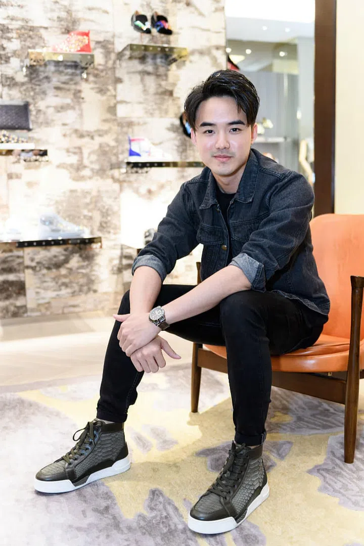 Brian Ng wearing the Rankick. Photo by: Ashley Mak