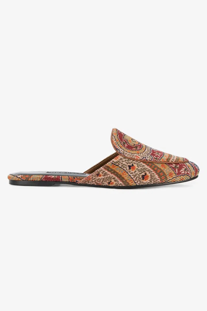 The most beautiful paisley print. Newbark Corduroy shoes, £365