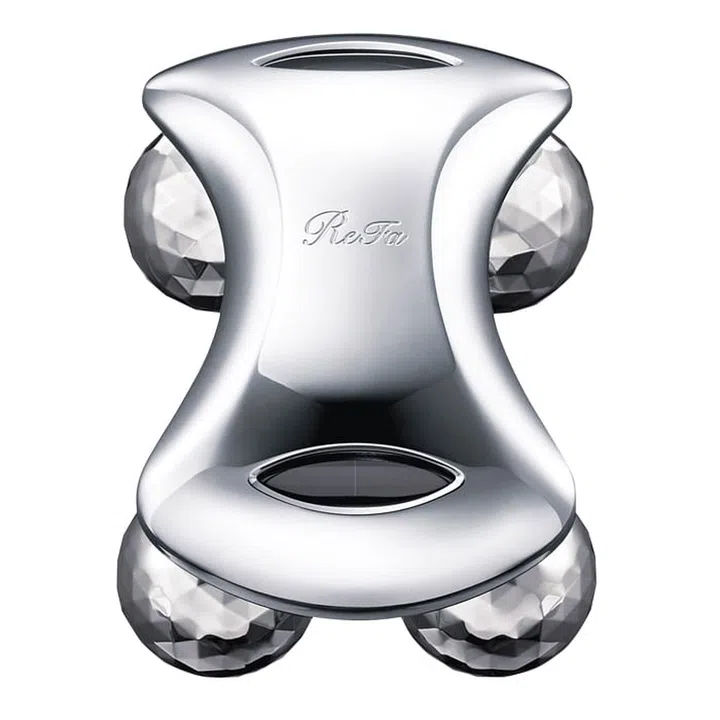 Designed to mimic the effects of a lymphatic drainage massage, this device kneads and tones wobbly bits, while microcurrents stimulate collagen synthesis to improve skin firmness and elasticity.