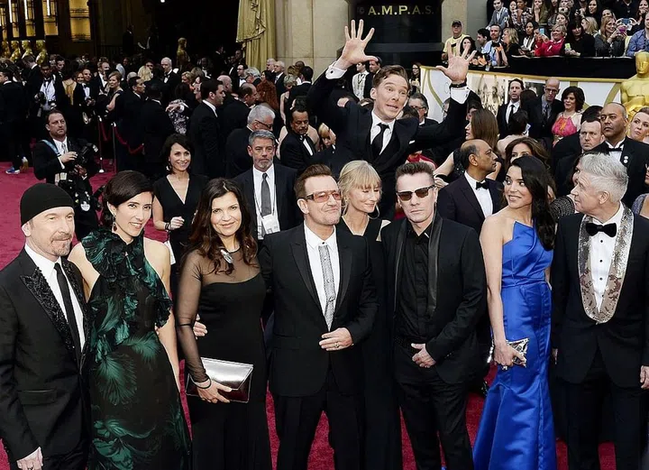 Never has a photobomb been so extra. Photo: Getty