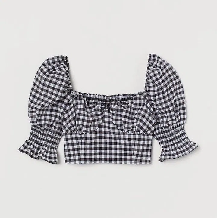 Cropped top. S$19.95, H&M