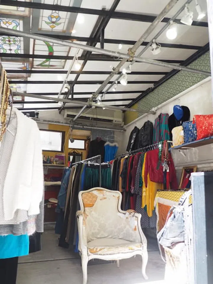 Created as a side project for Japanese label Toga, XTC is set up like a garage sale. While most garage sales exude the vibe of castoff debris, clothes and accessories are neatly well-presented in rows and racks.

Fun fact: Toga's designer, Yasuko Furuta, draws upon vintage pieces as a source of inspiration for her designs.
Photo: Pinterest