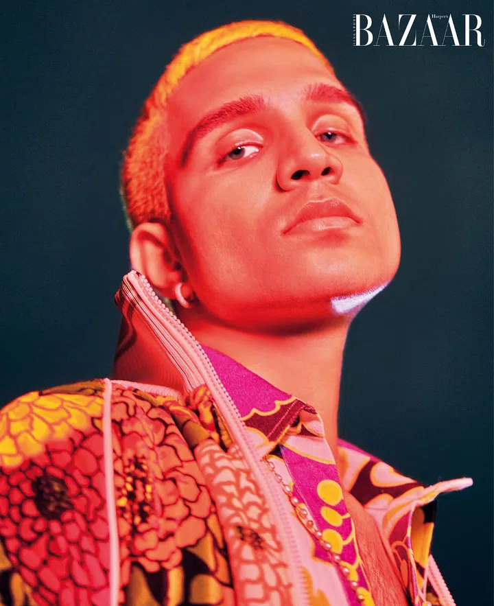 Jacket, Gucci. Shirt, Valentino.Photo: Gan