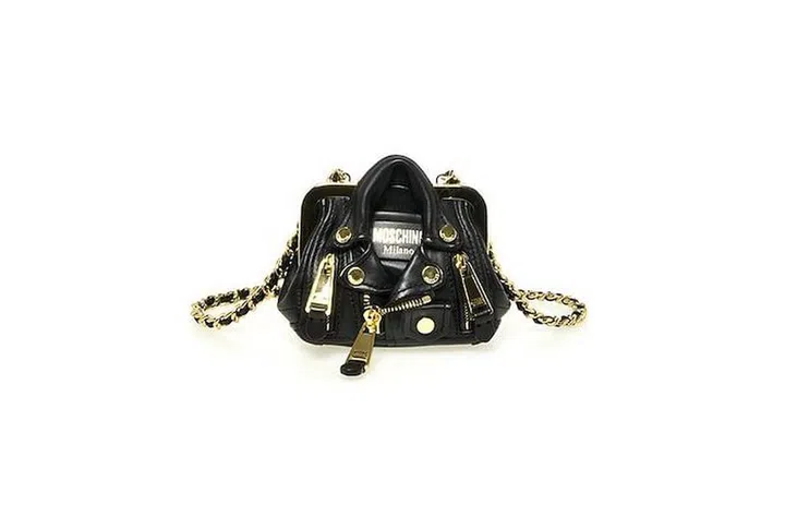 Nappa Leather Micro Biker Frame Bag, S$1,860, Moschino