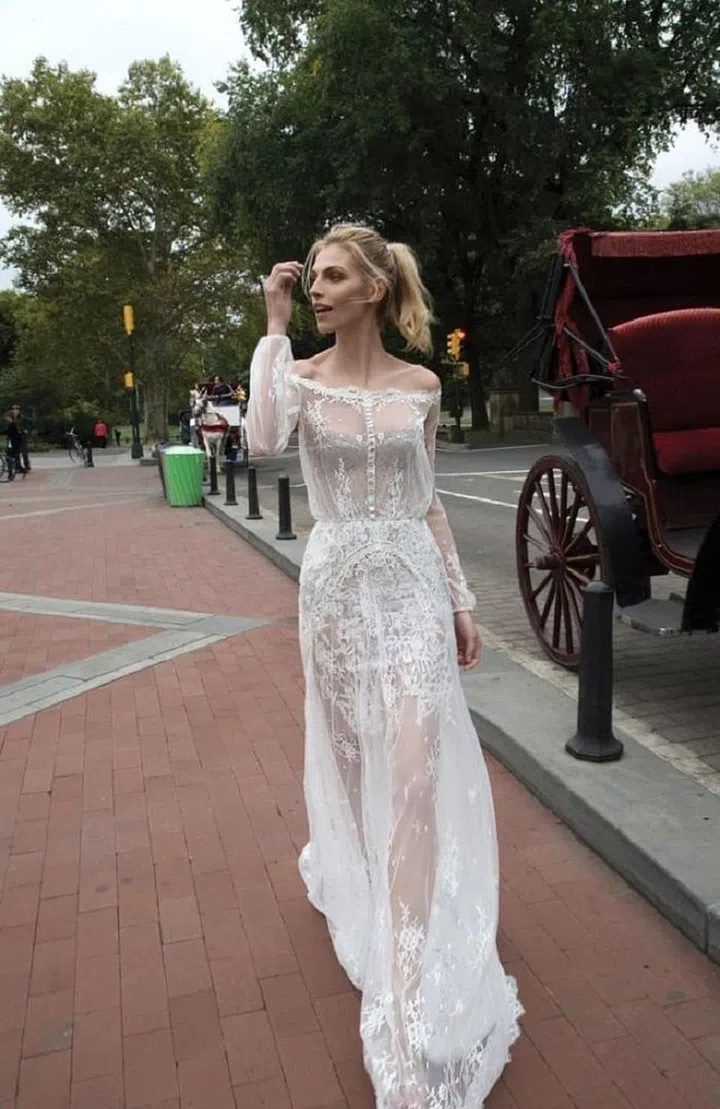 Second-skin silhouettes are Inbal Dror's specialty–and most of her curve-hugging gowns are designed to contour to all your assets using the finest meshes and French laces. Sheer elements are a common theme in this range, from illusion necklines and sleeves to subtly see-through skirts. While Inbal's name is one to know for the bride whose confident in her own skin (and has worked for a figure worth showing off!), her latest collections have also featured jaw-dropping ball gowns, jumpsuits and eveningwear to suit those looking for something a little less body-con. If Beyoncé comes to mind when thinking of your bridal style inspiration, put this designer's name on your short list.