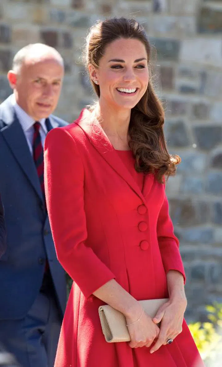 Kate is a fan of Tiffany & Co. jewelry, and has been seen wearing Elsa Peretti designs. She frequently sports this Diamond by the Yard bracelet.
