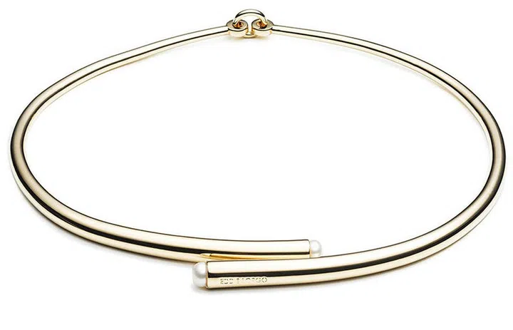Pearl-end hinged choker; $275, bergdorfgoodman.com
