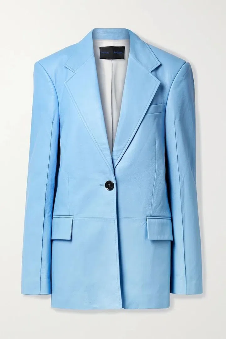 Leather Blazer, $1,871, Proenza Schouler at Net-a-Porter