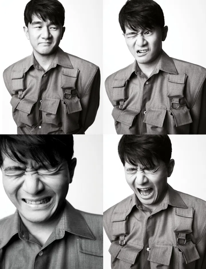 Ronny Chieng in Prada for BAZAAR Man March 2024