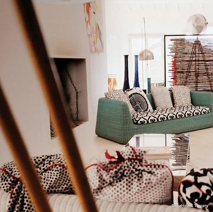 The living room in Siena House