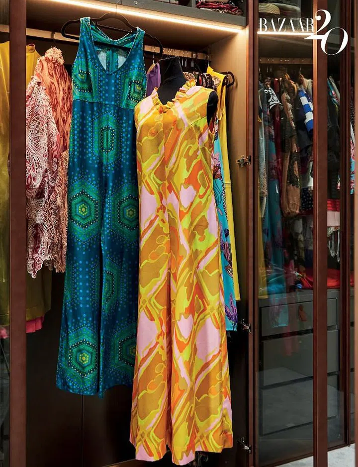 Two ’70s jumpsuits from Chuah’s mother, which she still wears. 

Photo: Phyllicia Wang