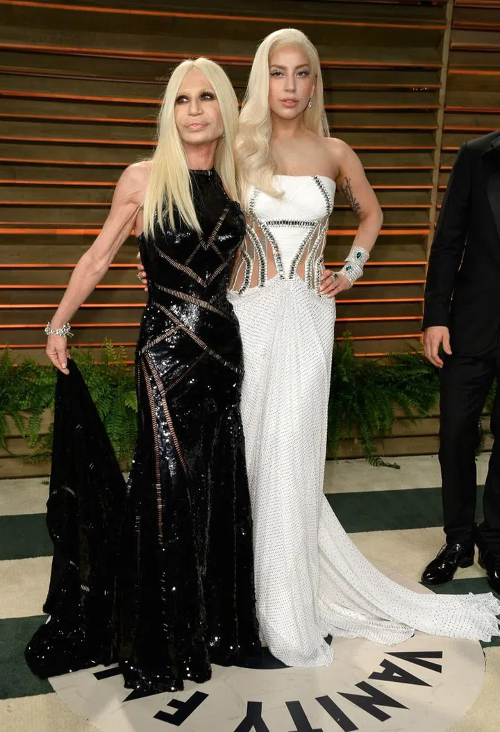 Donatella Versace and Lady Gaga