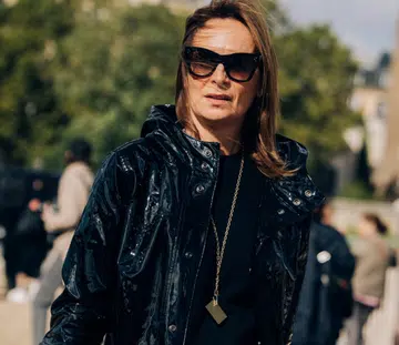 Street Style Leong SuShan Black Raincoat