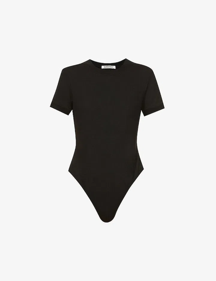Round Neck Short Sleeve Stretch-Jersey Body, $112, Sundarbay at Selfridges