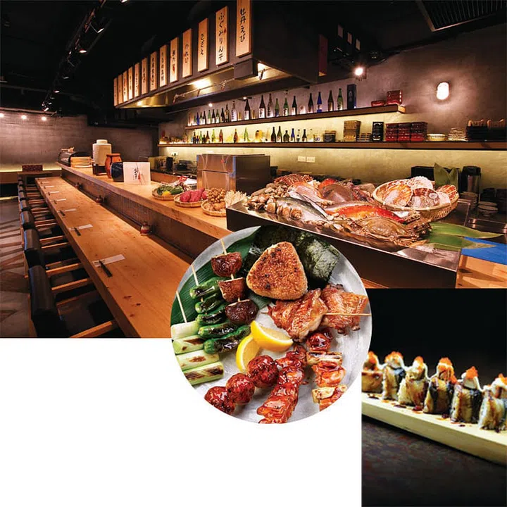 Switch things up this Yuletide
season with an authentic
robatayaki (charcoal-grilled) dinner at Ishinomaki Grill & Sake Bar. Serving the best and freshest Japanese produce, the izakaya has most of its seasonal seafood menu flown in from Japan at least twice a week. The restaurant has even been decorated to resemble the interior of a traditional fishing cabin, making for a novel spin on a scrumptious holiday feast.