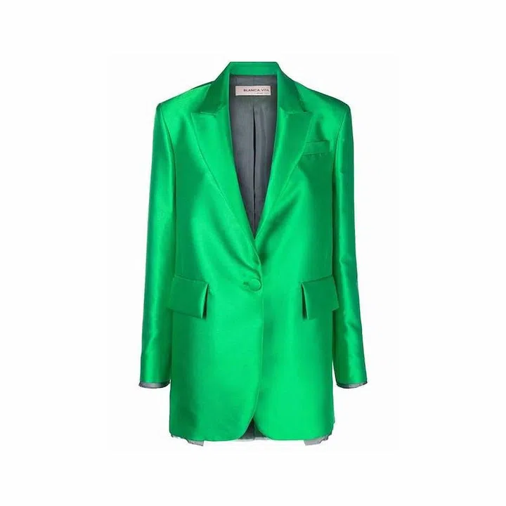 Single-Breasted Tailored Blazer, $632, Blanca Vita at Farfetch