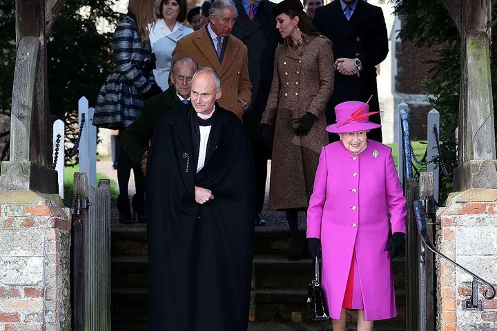 The British Royal Family attends Christmas service at St. Mary Magdalene Church, which is located near Sandringham House, where the celebrate the holidays.