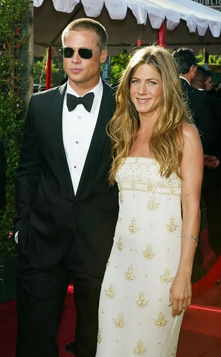 After their split in 2005, Jennifer Aniston famously opened up to Vanity Fair about Brad Pitt's lack of a "sensitivity chip."

“Brad is not mean-spirited; he would never intentionally try to rub something in my face. In hindsight, I can see him going, ‘Oh—I can see that that was inconsiderate.’ But I know Brad. Brad would say, ‘That’s art!'...There’s a sensitivity chip that’s missing."

Photo: Getty
