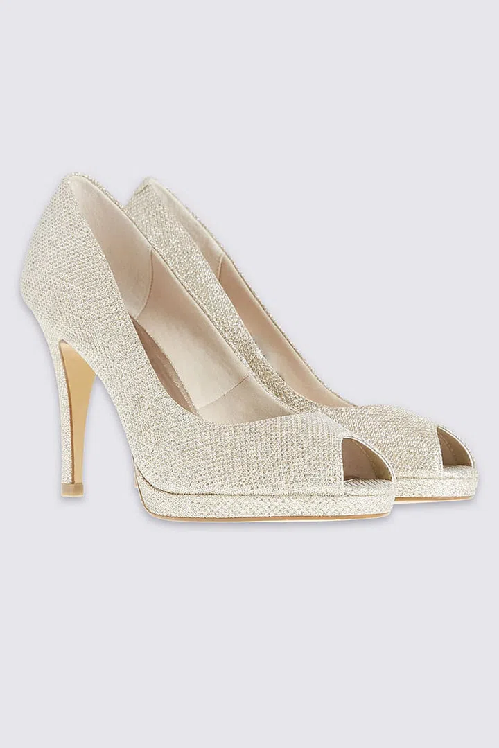 Stiletto Peep Toe Court Shoes, $89.90