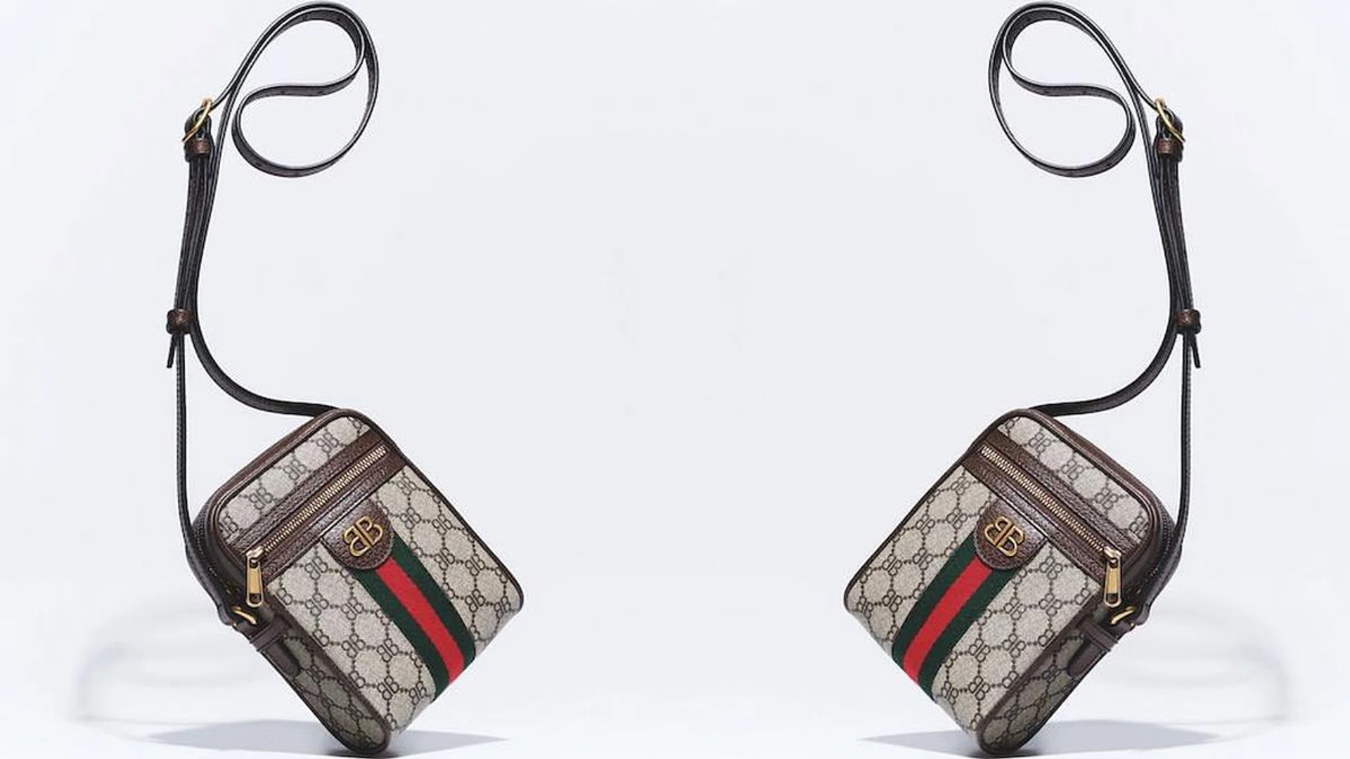 The Hacker Shoulder Bag by Balenciaga and Gucci. (Photo: Wee Khim)