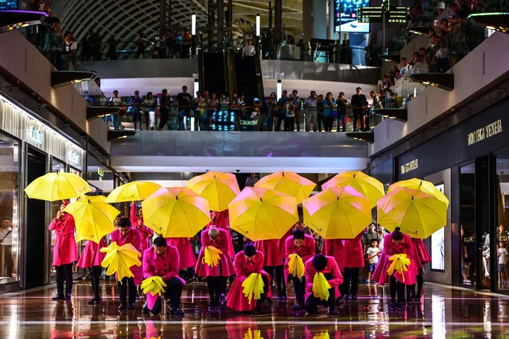 A surprise flash mob