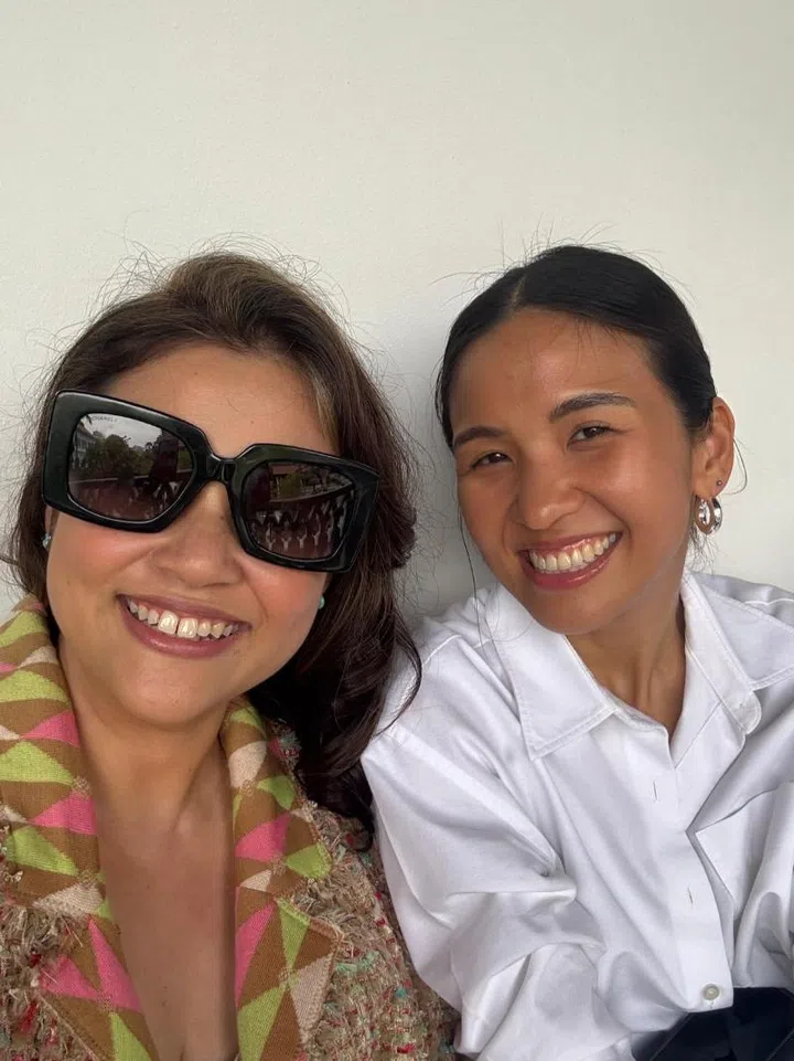 Renee and Gracia at the show.