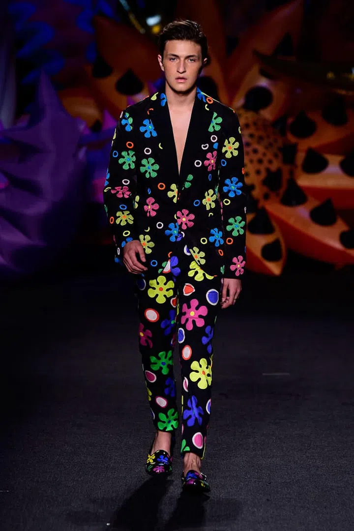 Fashionable families was a theme of the evening. Anwar Hadid, brother of industry darlings Gigi and Bella Hadid, was another catwalk rookie at last night's show. Chic is in these siblings' DNA. Photo: Getty