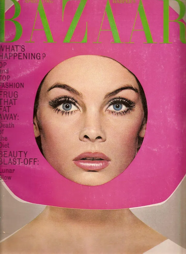Swinging sixties icon Jean Shrimpton shows how to rock a cover like a pro