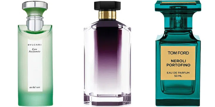 <b>Bulgari</b> Eau Parfumee au the vert. $90.36, sephora.com; <b>Stella McCartney</b> Stella, $127.85, sephora.com; <b>Tom Ford</b> Neroli Portofino, $298.74, barneys.com 