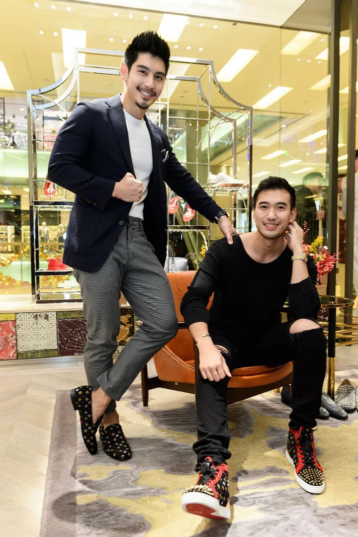 Robin Tiang in Rollerboy and Alexander Yue in Lou Spikes Orlato. Photo by: Ashley Mak