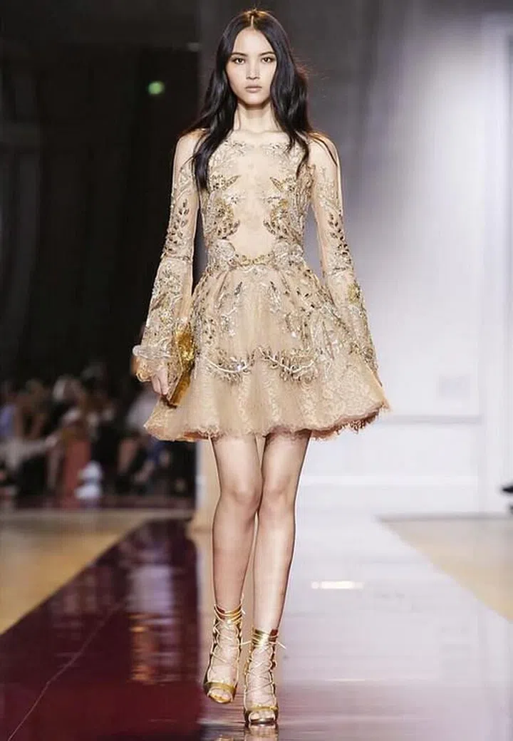 Number of shows walked: 39 //
Trademark: Strong and elegant strut, bright eyes, subtle smile //
Seen here: Zuhair Murad (@zuhairmuradofficial) //
Photo: Instagram (@lupingwong)