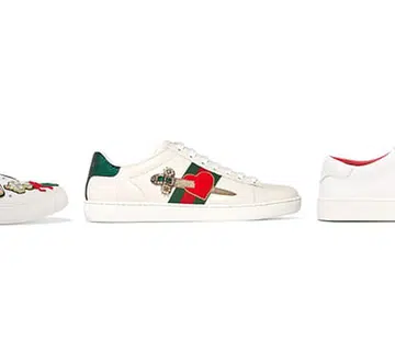 White sneakers