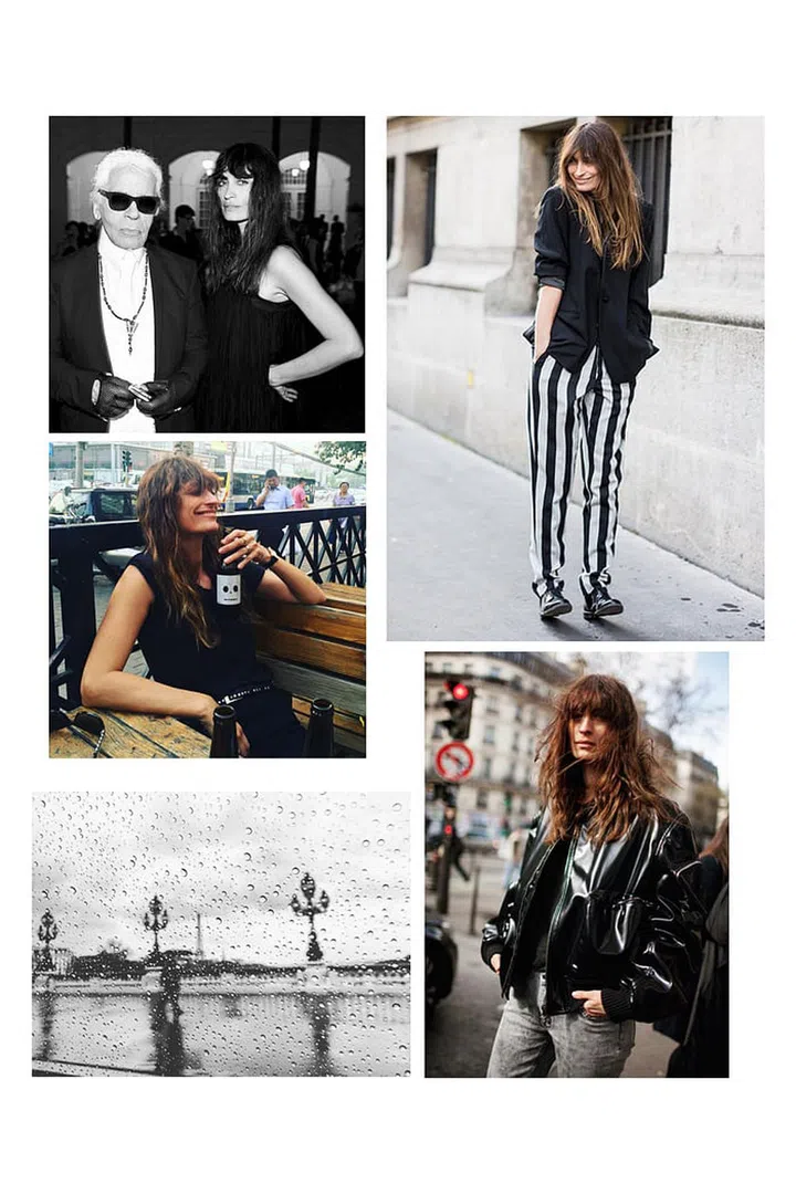 The "How To Be Parisian" author had effortless luxe dressing coded into her DNA - Her hair, smile, jawline, neckline are all accessories to her I-just-threw-it-on feels. Photo: Instagram