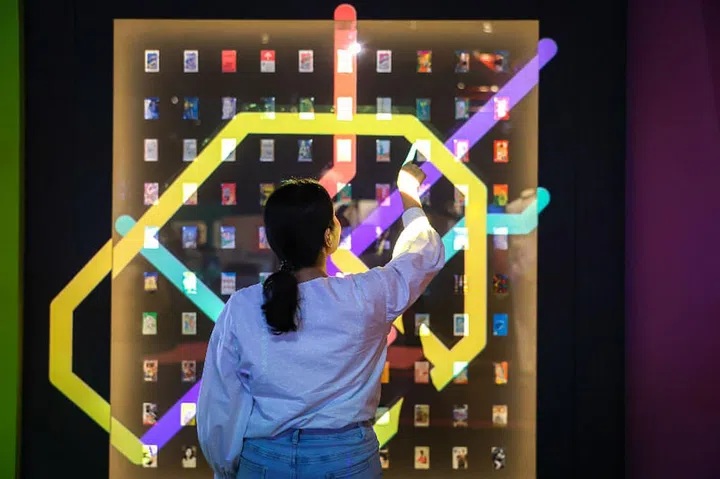 Exhibition View of Getting Around. 